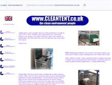 Tablet Screenshot of cleantent.co.uk